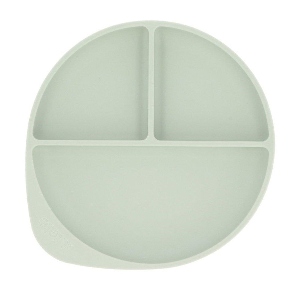 Piatto in silicone di Tutete con scoparti e ventosa