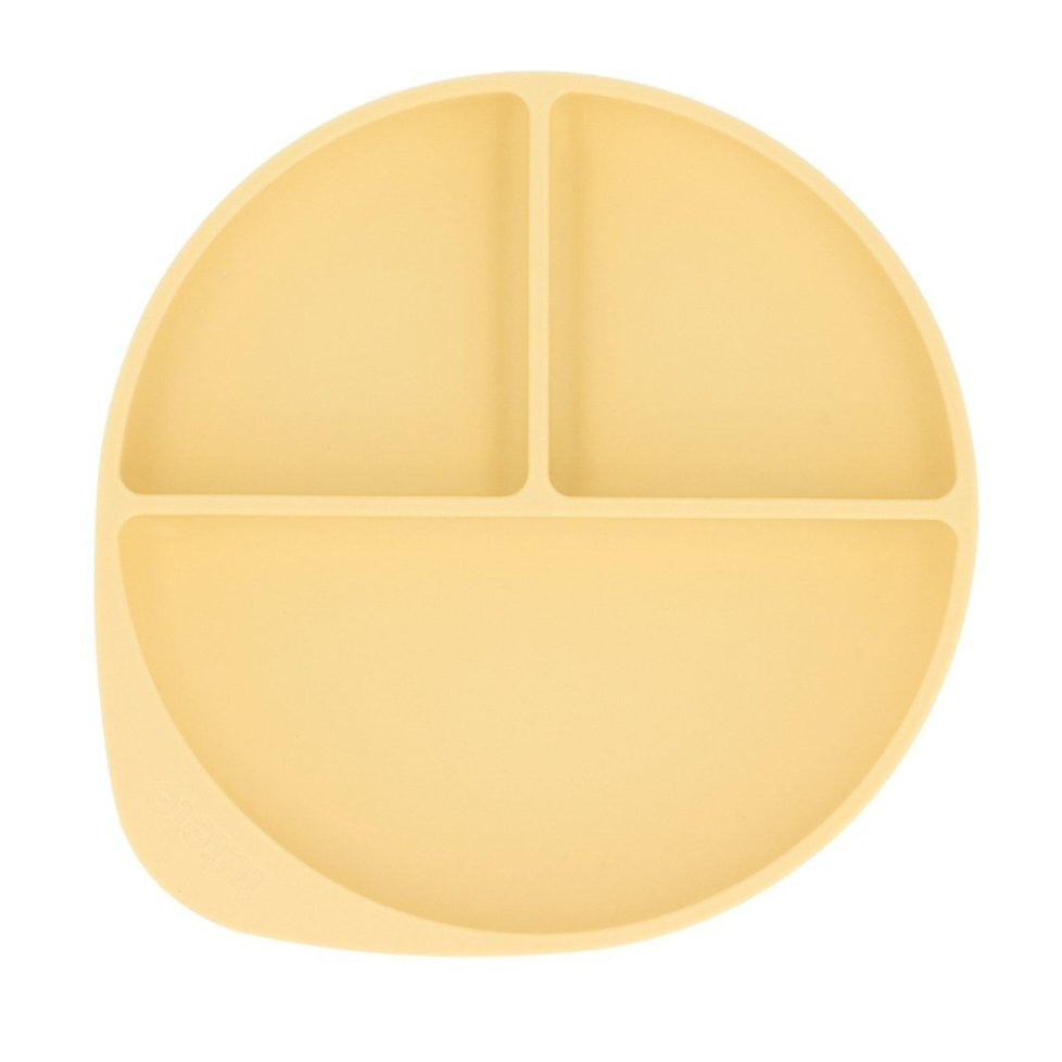 Piatto in silicone di Tutete con scoparti e ventosa