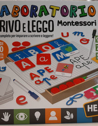 Gioco Laboratorio Scrivo e Leggo Montessori Headu
