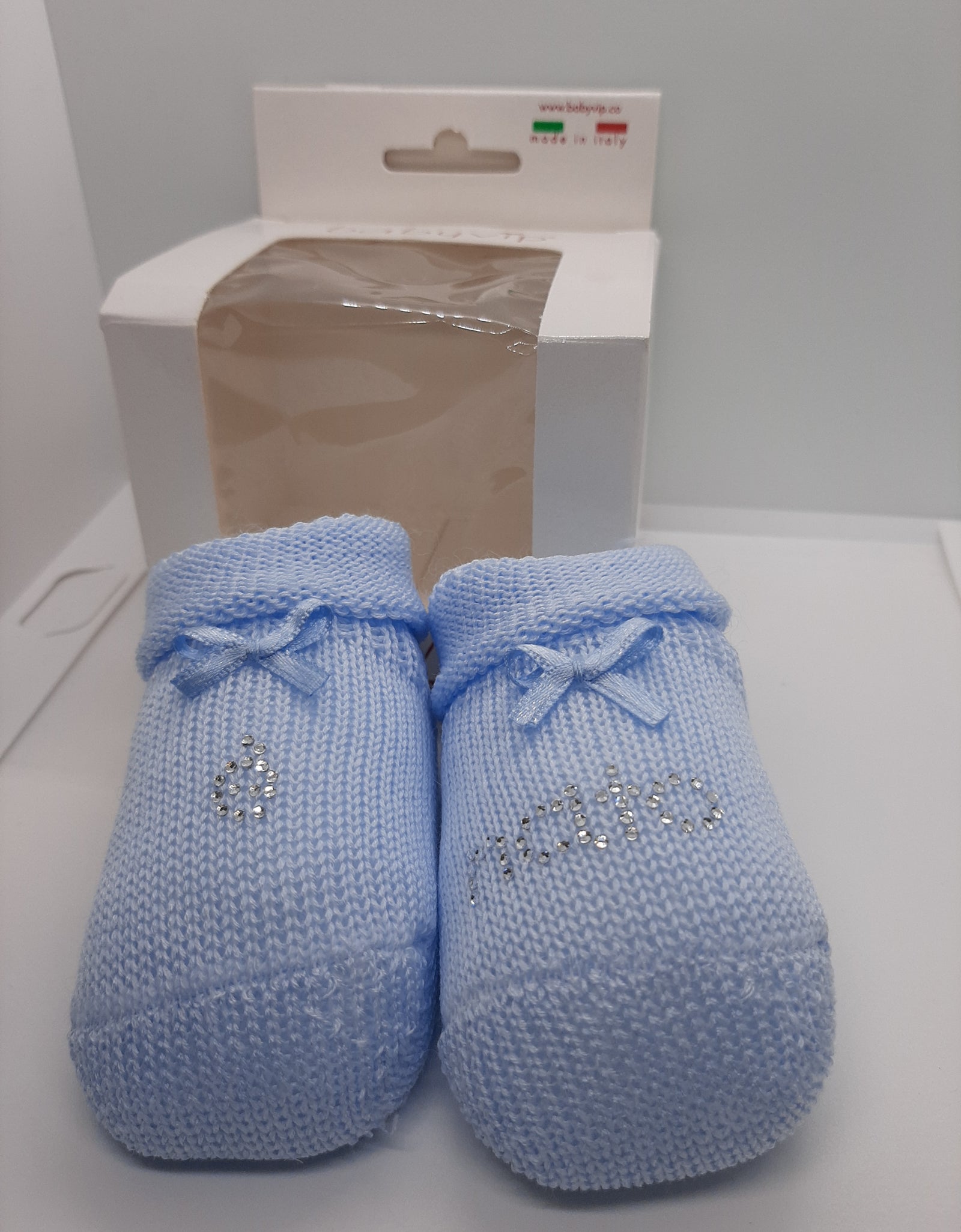 Calzetto neonato con scritta Strass Babyvip