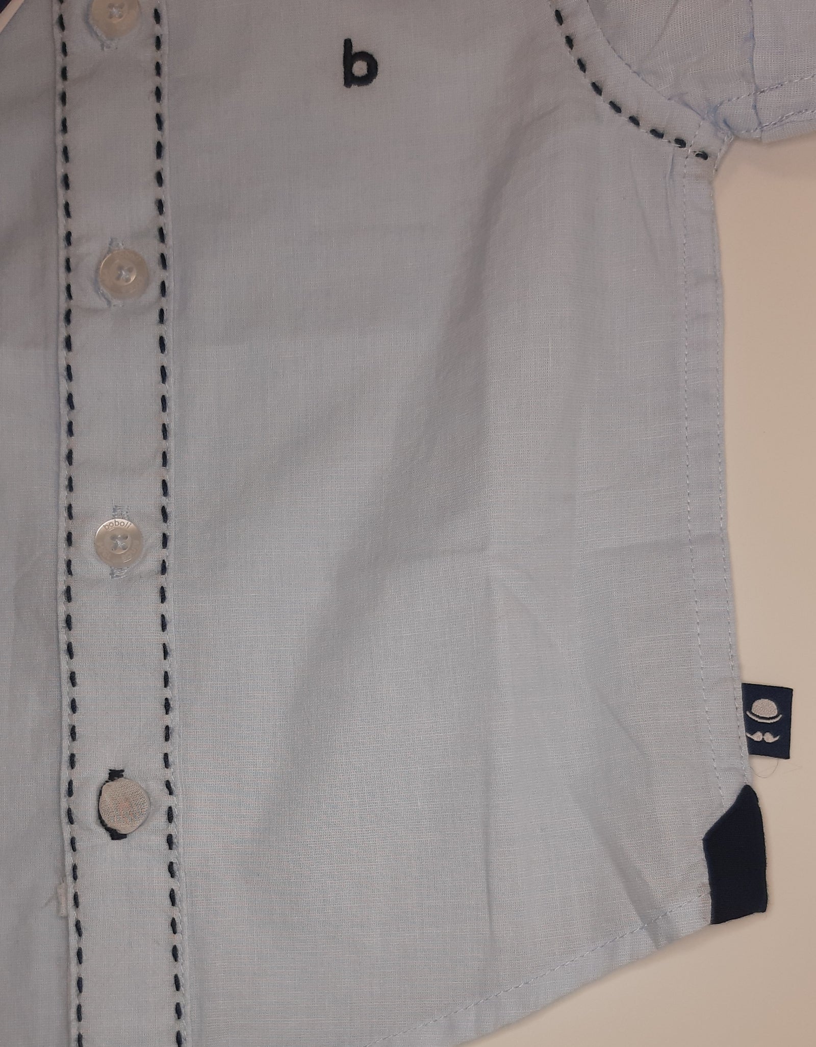 Camicia corta neonato Boboli