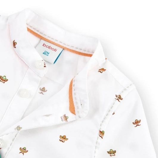 Camicia stampata neonato Boboli
